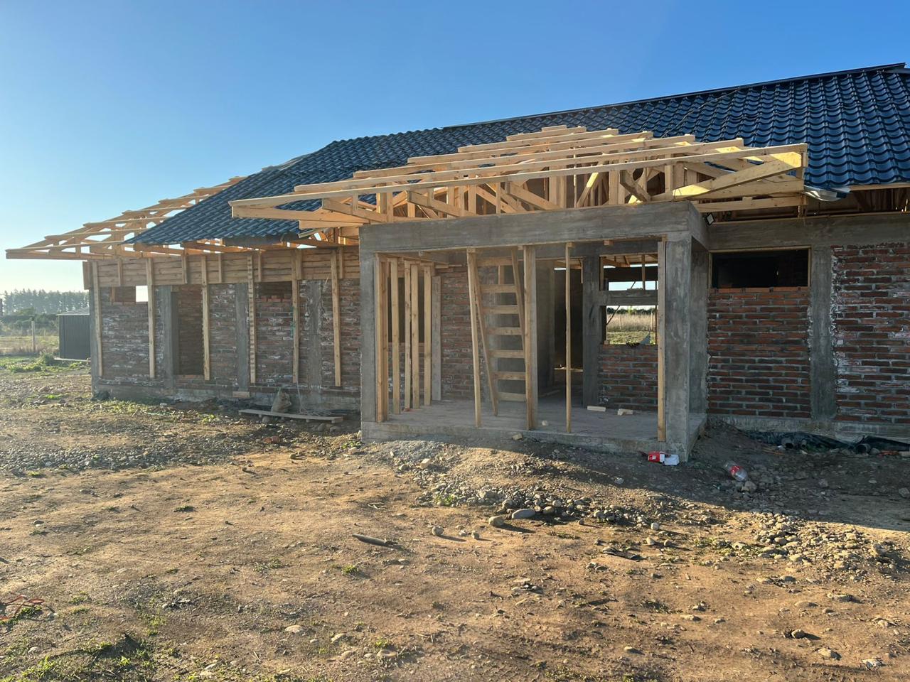 Casa Ñuble en obra
