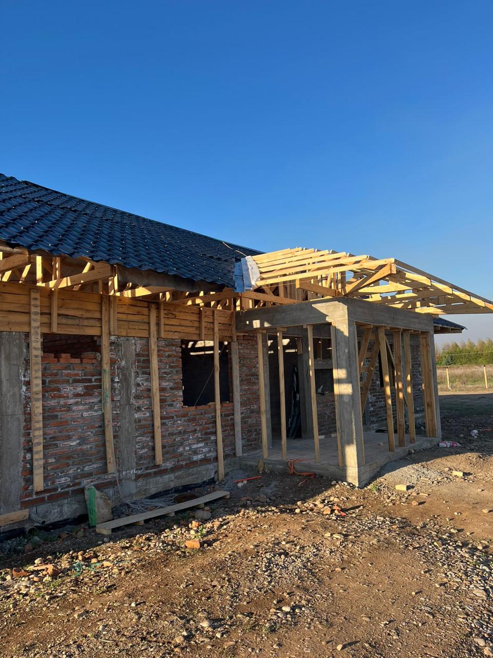 Casa Ñuble en obra